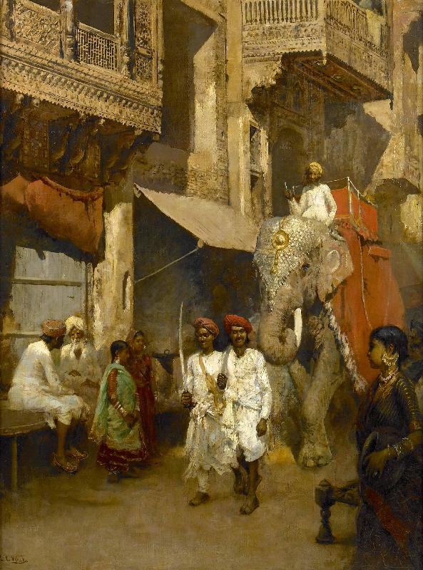 Edwin Lord Weeks Promenade on an Indian Street